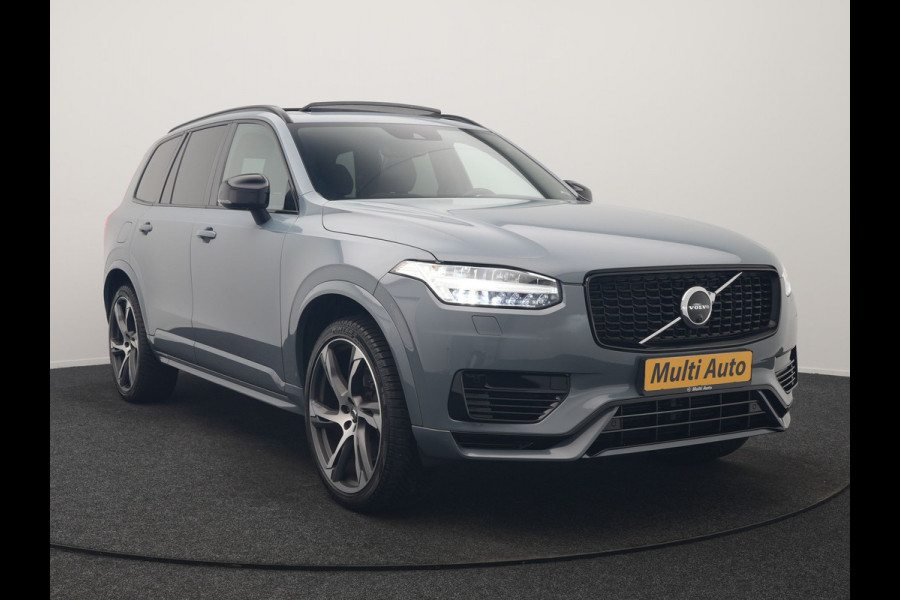 Volvo XC90 T8 Recharge AWD R-Design 7 Persoons Long Range PHEV 456pk Dealer O.H | Luchtvering | Trekhaak Af Fabriek | Panodak | 360 Camera | Adaptive Cruise | Harman  / Kardon | Alcantara Sportstoelen Memory & Verwarmd | Keyless | Pilot Assist | Apple Carplay | Stuur Verwarmd | BLIS | Adaptive LED | Navigatie | Virtual | DAB | 22"L.M | Plug In Hybrid |
