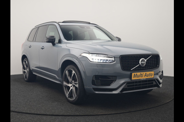 Volvo XC90 T8 Recharge AWD R-Design 7 Persoons Long Range PHEV 456pk Dealer O.H | Luchtvering | Trekhaak Af Fabriek | Panodak | 360 Camera | Adaptive Cruise | Harman  / Kardon | Alcantara Sportstoelen Memory & Verwarmd | Keyless | Pilot Assist | Apple Carplay | Stuur Verwarmd | BLIS | Adaptive LED | Navigatie | Virtual | DAB | 22"L.M | Plug In Hybrid |