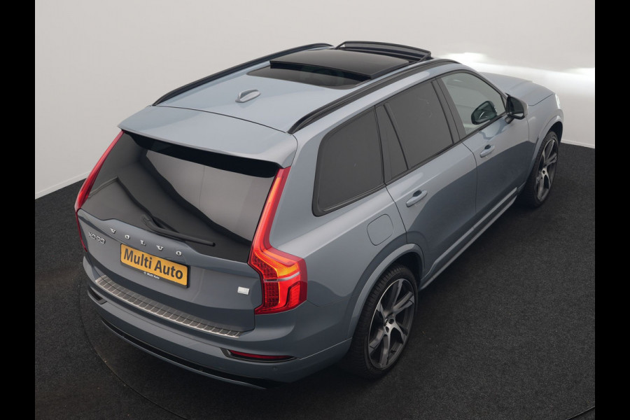 Volvo XC90 T8 Recharge AWD R-Design 7 Persoons Long Range PHEV 456pk Dealer O.H | Luchtvering | Trekhaak Af Fabriek | Panodak | 360 Camera | Adaptive Cruise | Harman  / Kardon | Alcantara Sportstoelen Memory & Verwarmd | Keyless | Pilot Assist | Apple Carplay | Stuur Verwarmd | BLIS | Adaptive LED | Navigatie | Virtual | DAB | 22"L.M | Plug In Hybrid |
