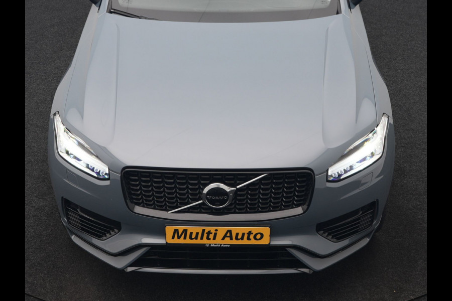 Volvo XC90 T8 Recharge AWD R-Design 7 Persoons Long Range PHEV 456pk Dealer O.H | Luchtvering | Trekhaak Af Fabriek | Panodak | 360 Camera | Adaptive Cruise | Harman  / Kardon | Alcantara Sportstoelen Memory & Verwarmd | Keyless | Pilot Assist | Apple Carplay | Stuur Verwarmd | BLIS | Adaptive LED | Navigatie | Virtual | DAB | 22"L.M | Plug In Hybrid |