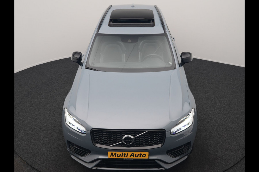 Volvo XC90 T8 Recharge AWD R-Design 7 Persoons Long Range PHEV 456pk Dealer O.H | Luchtvering | Trekhaak Af Fabriek | Panodak | 360 Camera | Adaptive Cruise | Harman  / Kardon | Alcantara Sportstoelen Memory & Verwarmd | Keyless | Pilot Assist | Apple Carplay | Stuur Verwarmd | BLIS | Adaptive LED | Navigatie | Virtual | DAB | 22"L.M | Plug In Hybrid |
