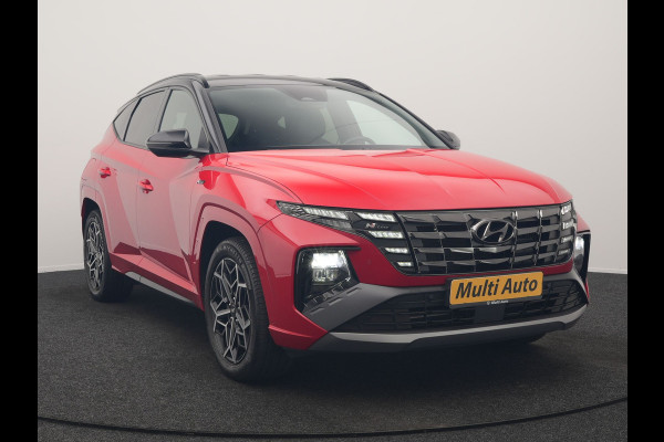 Hyundai Tucson 1.6 T-GDI N Line 4WD PHEV 265pk Dealer O.H. | Adaptive Cruise | Camera | Alcantara Sportstoelen & Stuur Verwarmd | Krell Audio | Apple Carplay | Keyless | Blis | 19"L.M | Navigatie | DAB | Plug In Hybrid |
