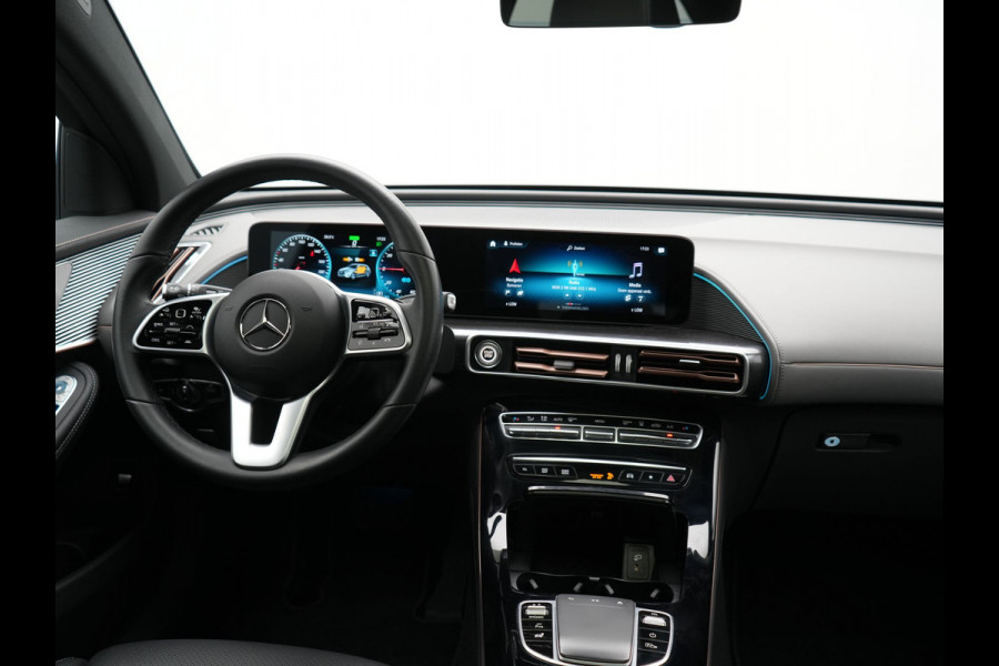 Mercedes-Benz EQC 400 4MATIC 85 kWh 408pk Dealer O.H | Panodak | Adaptive Cruise | 360 Camera | Lederen Sportstoelen Massage & Verwarmd | Multibeam LED | MBUX Widescreen Navi | Keyless | Sfeerverlichting | BLIS | Apple Carplay | Virtual | DAB | 19"L.M |