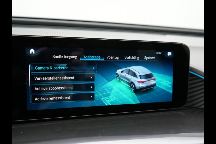 Mercedes-Benz EQC 400 4MATIC 85 kWh 408pk Dealer O.H | Panodak | Adaptive Cruise | 360 Camera | Lederen Sportstoelen Massage & Verwarmd | Multibeam LED | MBUX Widescreen Navi | Keyless | Sfeerverlichting | BLIS | Apple Carplay | Virtual | DAB | 19"L.M |