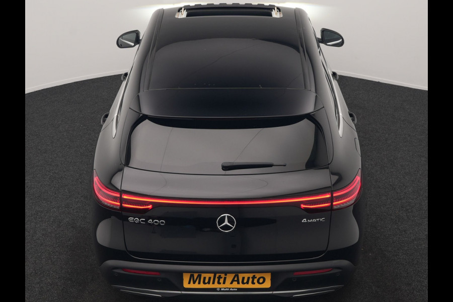 Mercedes-Benz EQC 400 4MATIC 85 kWh 408pk Dealer O.H | Panodak | Adaptive Cruise | 360 Camera | Lederen Sportstoelen Massage & Verwarmd | Multibeam LED | MBUX Widescreen Navi | Keyless | Sfeerverlichting | BLIS | Apple Carplay | Virtual | DAB | 19"L.M |