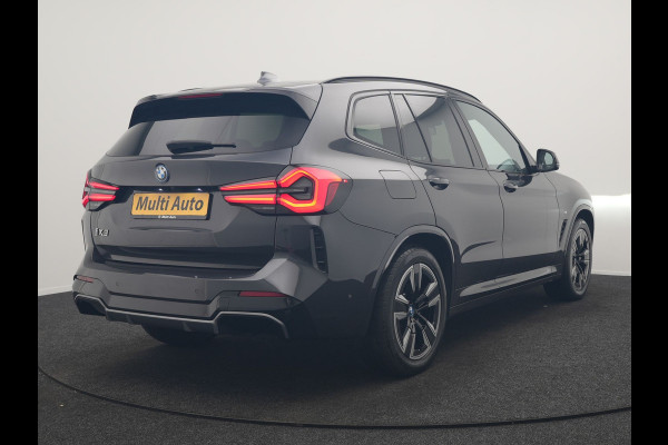 BMW iX3 M Sport 80 kWh 286pk Dealer O.H. | Panodak | Adaptive Cruise | Laser LED | Camera | Lederen Sportstoelen Memory & Verwarmd | Keyless | Sfeerverlichting | Blis | Apple Carplay | Navigatie | DAB |
