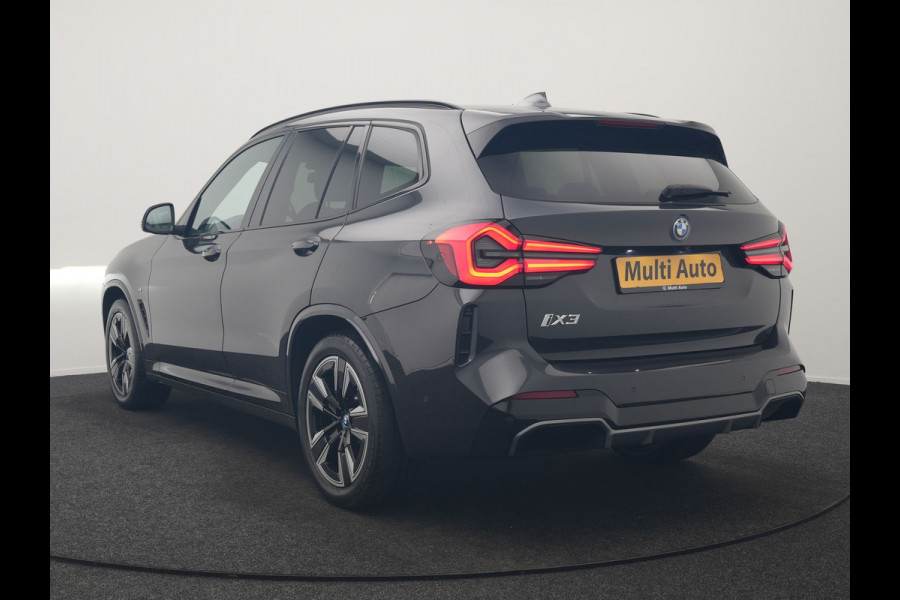 BMW iX3 M Sport 80 kWh 286pk Dealer O.H. | Panodak | Adaptive Cruise | Laser LED | Camera | Lederen Sportstoelen Memory & Verwarmd | Keyless | Sfeerverlichting | Blis | Apple Carplay | Navigatie | DAB |
