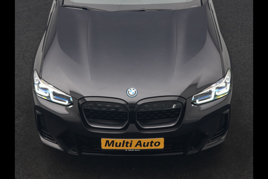 BMW iX3 M Sport 80 kWh 286pk Dealer O.H. | Panodak | Adaptive Cruise | Laser LED | Camera | Lederen Sportstoelen Memory & Verwarmd | Keyless | Sfeerverlichting | Blis | Apple Carplay | Navigatie | DAB |