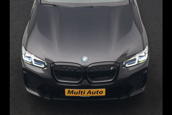 BMW iX3 M Sport 80 kWh 286pk Dealer O.H. | Panodak | Adaptive Cruise | Laser LED | Camera | Lederen Sportstoelen Memory & Verwarmd | Keyless | Sfeerverlichting | Blis | Apple Carplay | Navigatie | DAB |