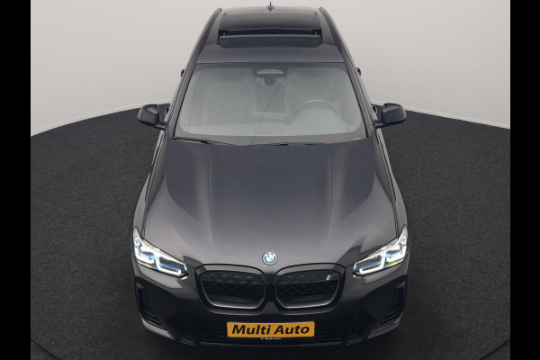 BMW iX3 M Sport 80 kWh 286pk Dealer O.H. | Panodak | Adaptive Cruise | Laser LED | Camera | Lederen Sportstoelen Memory & Verwarmd | Keyless | Sfeerverlichting | Blis | Apple Carplay | Navigatie | DAB |