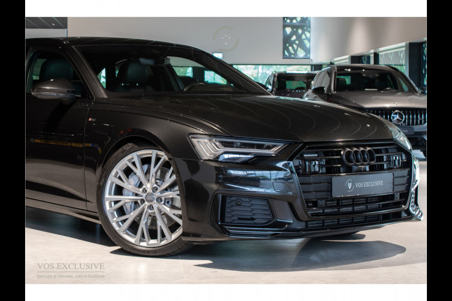 Audi A6 Limousine 55 TFSI Quattro DESIGN S-Line Pro Line Plus Luchtvering|4W-sturing|B&O Advanced|21"|ACC|HUD|Softclose|MEM|360°|Blackline|LED|Nachtzicht|New Service