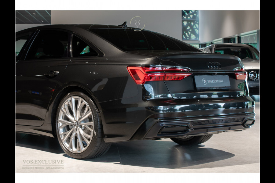 Audi A6 Limousine 55 TFSI Quattro DESIGN S-Line Pro Line Plus Luchtvering|4W-sturing|B&O Advanced|21"|ACC|HUD|Softclose|MEM|360°|Blackline|LED|Nachtzicht|New Service