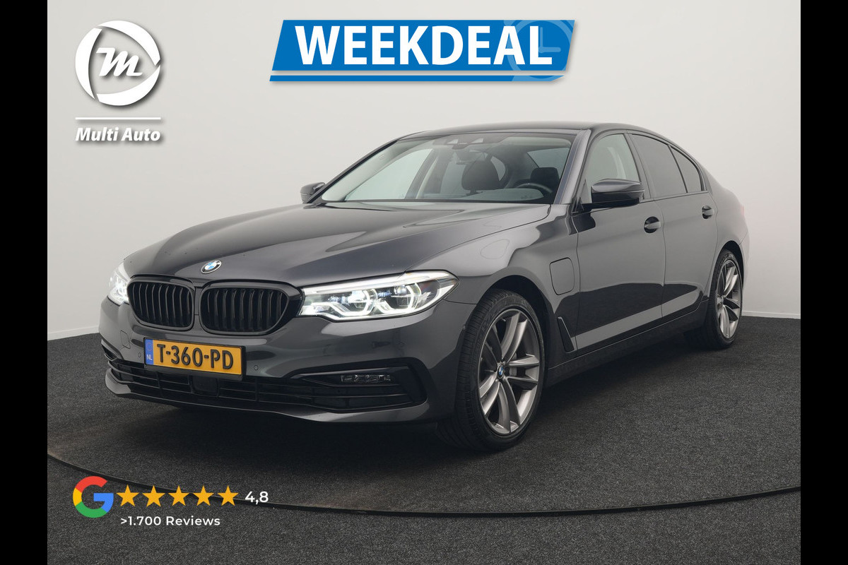 BMW 5 Serie 530e iPerformance Sportline PHEV 252pk | Adaptive Cruise | Camera | Sportstoelen Verwarmd | 19"L.M | Adaptive LED | Sfeerverlichting | Apple Carplay |