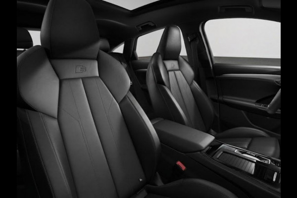 Audi Q6 Sportback e-tron S edition 83Kwh 252 pk | Glazen panoramadak | Exterieurpakket zwart | Trekhaak, mechanisch draaibaar | S line zwart leder-kunstleder |