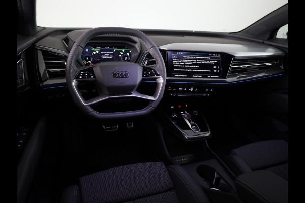 Audi Q4 Sportback e-tron 45 quattro S Edition Competition 82 kWh 286pk | Navigatie | 20 inch lichtmetalen velgen | Adaptive cruise controle | Zwart Optiek