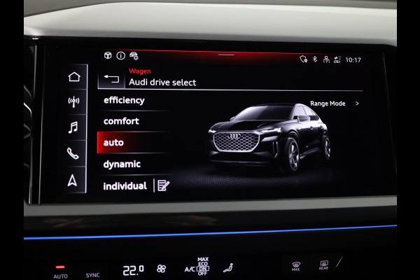 Audi Q4 Sportback e-tron 45 quattro S Edition Competition 82 kWh 286pk | Navigatie | 20 inch lichtmetalen velgen | Adaptive cruise controle | Zwart Optiek