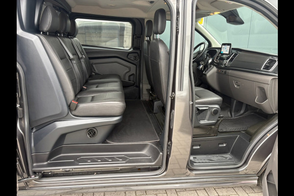 Ford Transit Custom 320 2.0 TDCI 185pk L2H1 Sport DC | L+R SCHUIF | CarPlay | Raptor | Automaat | Trekhaak | Leder | 5-Zits