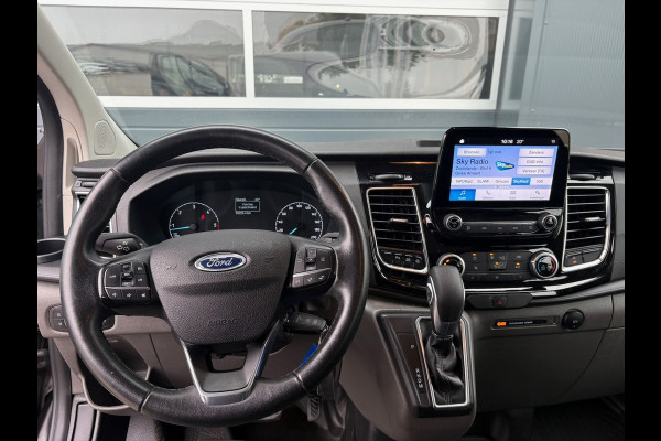 Ford Transit Custom 320 2.0 TDCI 185pk L2H1 Sport DC | L+R SCHUIF | CarPlay | Raptor | Automaat | Trekhaak | Leder | 5-Zits