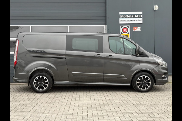 Ford Transit Custom 320 2.0 TDCI 185pk L2H1 Sport DC | L+R SCHUIF | CarPlay | Raptor | Automaat | Trekhaak | Leder | 5-Zits