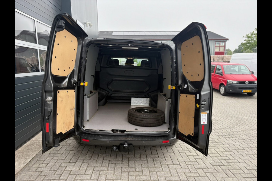 Ford Transit Custom 320 2.0 TDCI 185pk L2H1 Sport DC | L+R SCHUIF | CarPlay | Raptor | Automaat | Trekhaak | Leder | 5-Zits