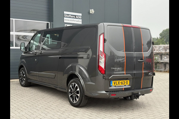 Ford Transit Custom 320 2.0 TDCI 185pk L2H1 Sport DC | L+R SCHUIF | CarPlay | Raptor | Automaat | Trekhaak | Leder | 5-Zits
