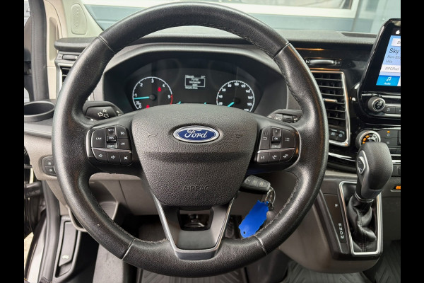 Ford Transit Custom 320 2.0 TDCI 185pk L2H1 Sport DC | L+R SCHUIF | CarPlay | Raptor | Automaat | Trekhaak | Leder | 5-Zits