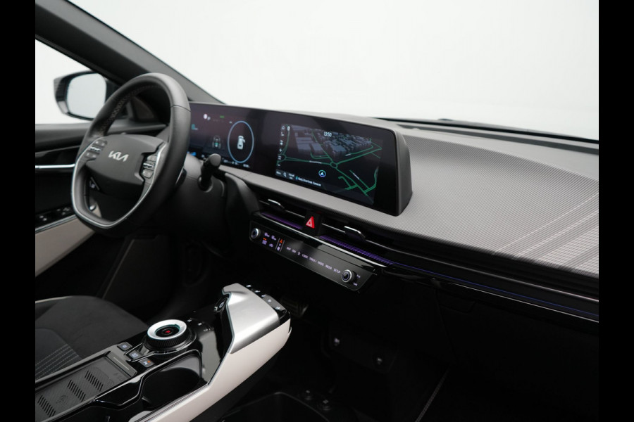 Kia Ev6 GT-Line AWD 77.4 kWh 325pk Dealer O.H. | Adaptive Cruise | Head Up | 360 Camera | Alcantara Sportstoelen Ventilatie & Memory | Meridian Audio | Keyless | Blis | Apple Carplay | Stoelen & Stuur Verwarmd | Navigatie | DAB | 21"L.M |