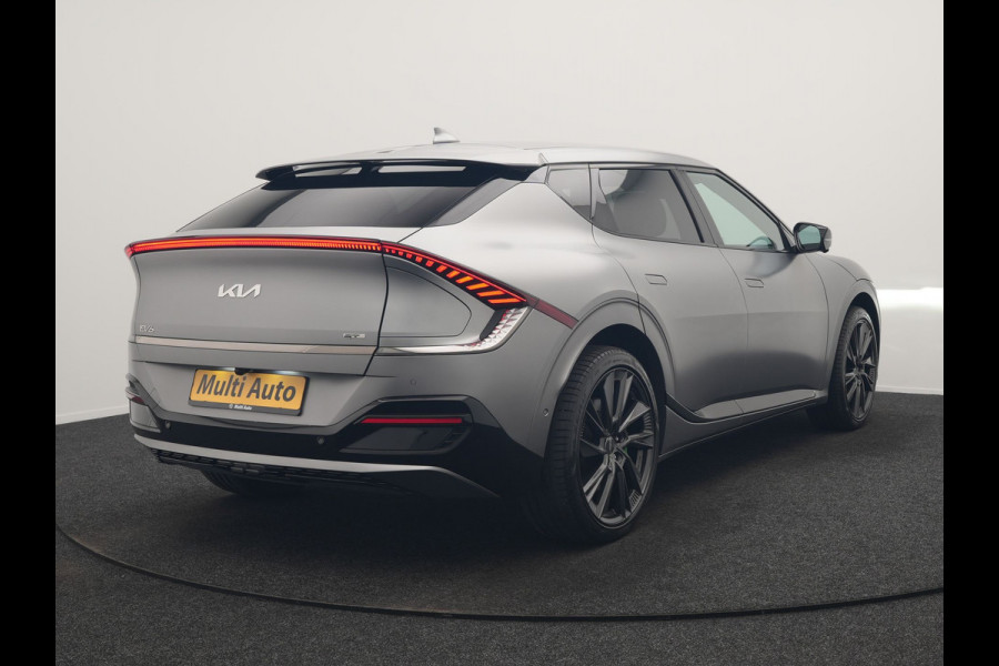 Kia Ev6 GT-Line AWD 77.4 kWh 325pk Dealer O.H. | Adaptive Cruise | Head Up | 360 Camera | Alcantara Sportstoelen Ventilatie & Memory | Meridian Audio | Keyless | Blis | Apple Carplay | Stoelen & Stuur Verwarmd | Navigatie | DAB | 21"L.M |