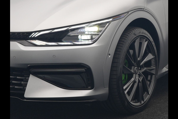 Kia Ev6 GT-Line AWD 77.4 kWh 325pk Dealer O.H. | Adaptive Cruise | Head Up | 360 Camera | Alcantara Sportstoelen Ventilatie & Memory | Meridian Audio | Keyless | Blis | Apple Carplay | Stoelen & Stuur Verwarmd | Navigatie | DAB | 21"L.M |