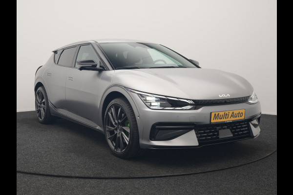 Kia Ev6 GT-Line AWD 77.4 kWh 325pk Dealer O.H. | Adaptive Cruise | Head Up | 360 Camera | Alcantara Sportstoelen Ventilatie & Memory | Meridian Audio | Keyless | Blis | Apple Carplay | Stoelen & Stuur Verwarmd | Navigatie | DAB | 21"L.M |