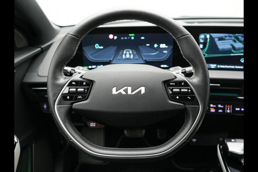 Kia Ev6 GT-Line AWD 77.4 kWh 325pk Dealer O.H. | Adaptive Cruise | Head Up | 360 Camera | Alcantara Sportstoelen Ventilatie & Memory | Meridian Audio | Keyless | Blis | Apple Carplay | Stoelen & Stuur Verwarmd | Navigatie | DAB | 21"L.M |