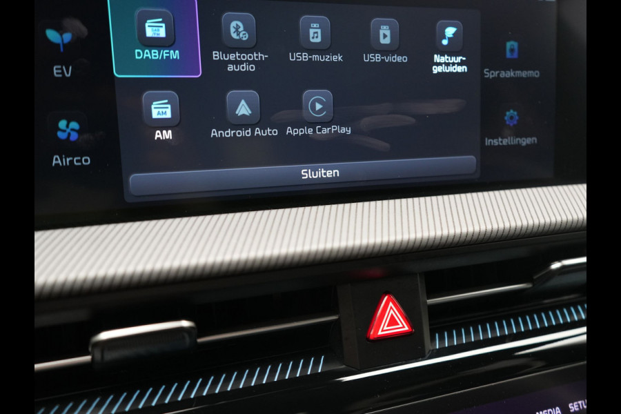 Kia Ev6 GT-Line AWD 77.4 kWh 325pk Dealer O.H. | Adaptive Cruise | Head Up | 360 Camera | Alcantara Sportstoelen Ventilatie & Memory | Meridian Audio | Keyless | Blis | Apple Carplay | Stoelen & Stuur Verwarmd | Navigatie | DAB | 21"L.M |