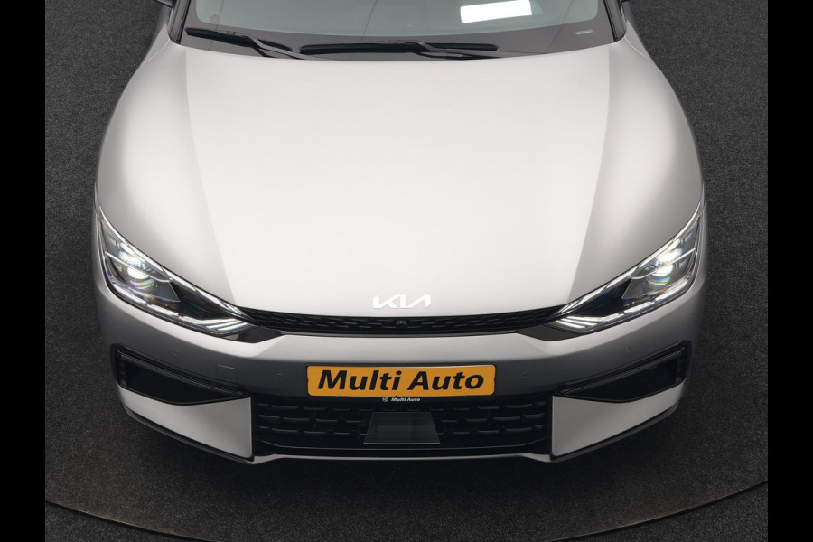 Kia Ev6 GT-Line AWD 77.4 kWh 325pk Dealer O.H. | Adaptive Cruise | Head Up | 360 Camera | Alcantara Sportstoelen Ventilatie & Memory | Meridian Audio | Keyless | Blis | Apple Carplay | Stoelen & Stuur Verwarmd | Navigatie | DAB | 21"L.M |