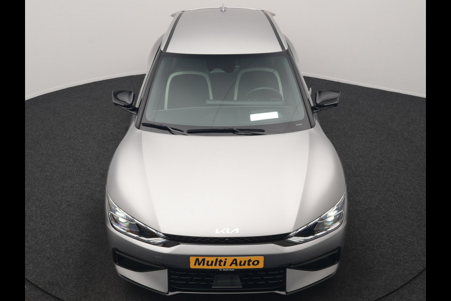 Kia Ev6 GT-Line AWD 77.4 kWh 325pk Dealer O.H. | Adaptive Cruise | Head Up | 360 Camera | Alcantara Sportstoelen Ventilatie & Memory | Meridian Audio | Keyless | Blis | Apple Carplay | Stoelen & Stuur Verwarmd | Navigatie | DAB | 21"L.M |