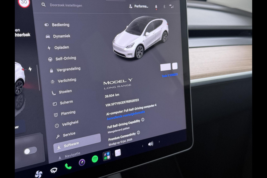 Tesla Model Y Long Range RWD 75 kWh LONG RANGE AWD FSD! VAN: 46.900,- VOOR: 43.877,- | FULL SELF DRIVE OP DE AUTO (UNIEK, GEEN ABONNEMENT MAAR GEKOCHT )|