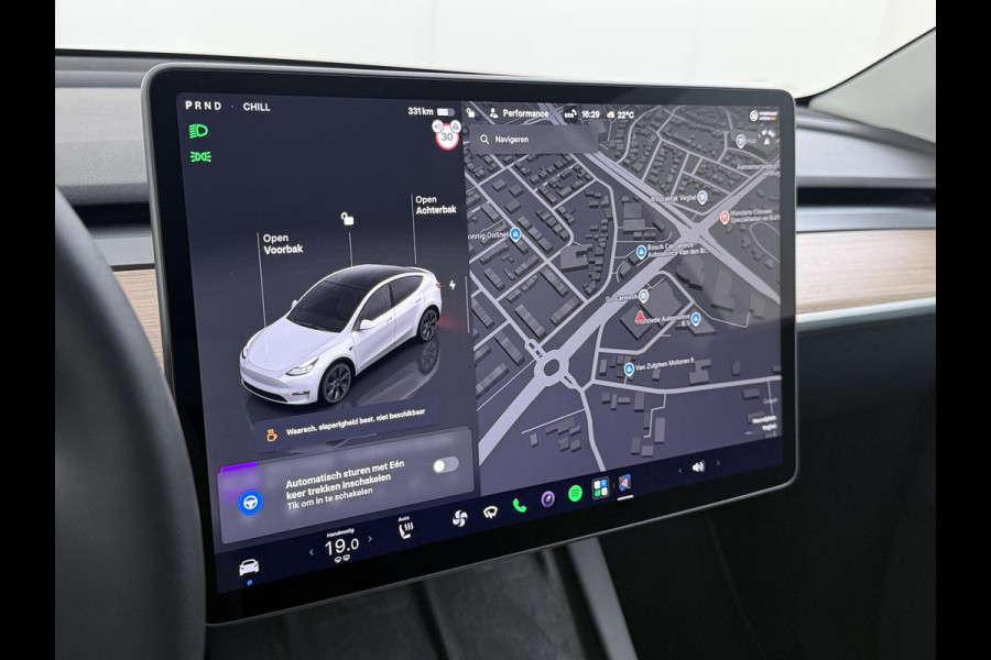 Tesla Model Y Long Range RWD 75 kWh LONG RANGE AWD FSD! VAN: 46.900,- VOOR: 43.877,- | FULL SELF DRIVE OP DE AUTO (UNIEK, GEEN ABONNEMENT MAAR GEKOCHT )|
