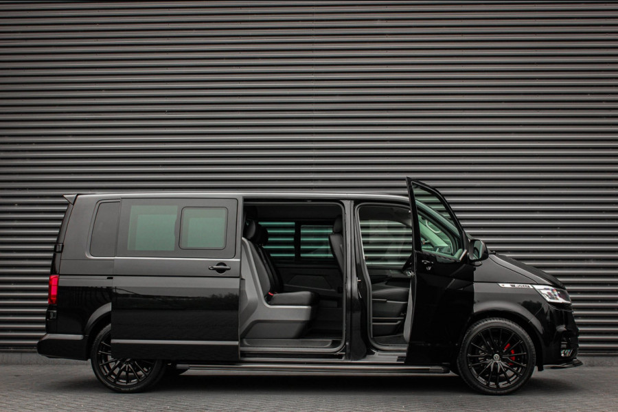 Volkswagen Transporter 2.0 TDI L2H1 150PK BULLI DC DUBBEL CABINE / JB-EDITION / FULL OPTIONS / LEDER BEKLEDING / FULL BLACK /APPLE