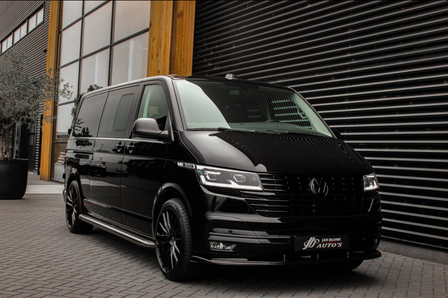 Volkswagen Transporter 2.0 TDI L2H1 150PK BULLI DC DUBBEL CABINE / JB-EDITION / FULL OPTIONS / LEDER BEKLEDING / FULL BLACK /APPLE