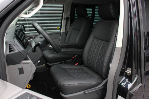 Volkswagen Transporter 2.0 TDI L2H1 150PK BULLI DC DUBBEL CABINE / JB-EDITION / FULL OPTIONS / LEDER BEKLEDING / FULL BLACK /APPLE