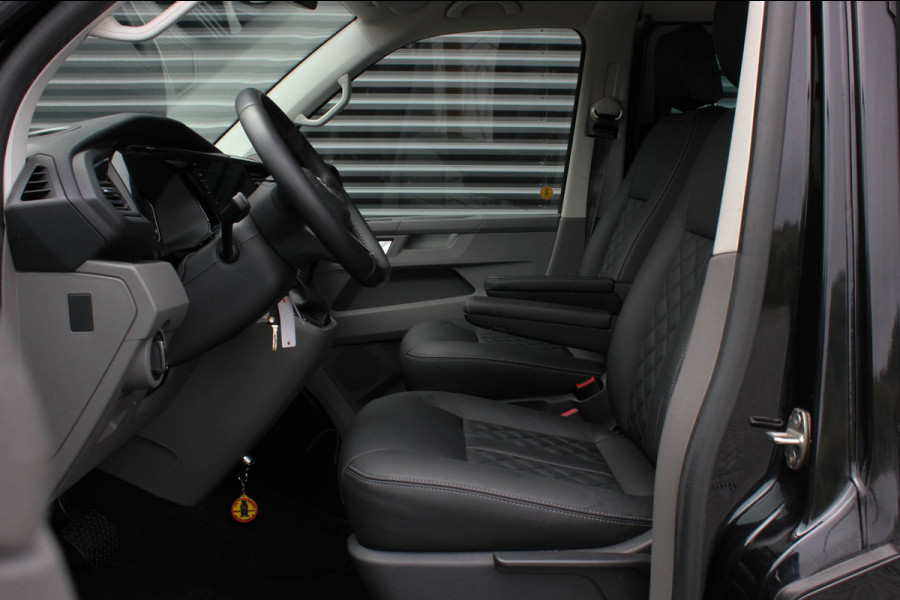 Volkswagen Transporter 2.0 TDI L2H1 150PK BULLI DC DUBBEL CABINE / JB-EDITION / FULL OPTIONS / LEDER BEKLEDING / FULL BLACK /APPLE