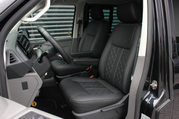 Volkswagen Transporter 2.0 TDI L2H1 150PK BULLI DC DUBBEL CABINE / JB-EDITION / FULL OPTIONS / LEDER BEKLEDING / FULL BLACK /APPLE