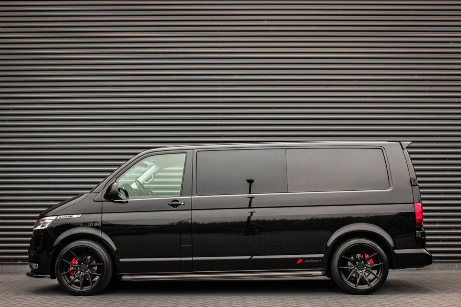 Volkswagen Transporter 2.0 TDI L2H1 150PK BULLI DC DUBBEL CABINE / JB-EDITION / FULL OPTIONS / LEDER BEKLEDING / FULL BLACK/ APPLE