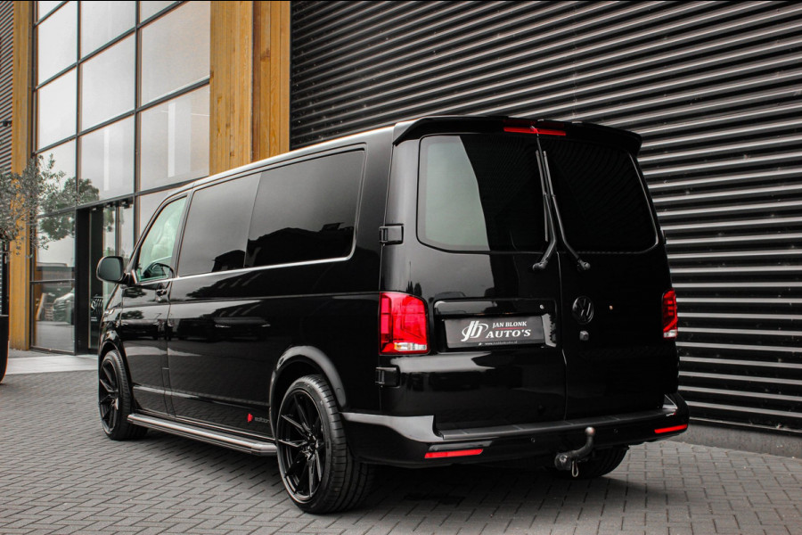 Volkswagen Transporter 2.0 TDI L2H1 150PK BULLI DC DUBBEL CABINE / JB-EDITION / FULL OPTIONS / LEDER BEKLEDING / FULL BLACK/ APPLE