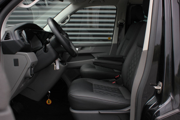 Volkswagen Transporter 2.0 TDI L2H1 150PK BULLI DC DUBBEL CABINE / JB-EDITION / FULL OPTIONS / LEDER BEKLEDING / FULL BLACK/ APPLE