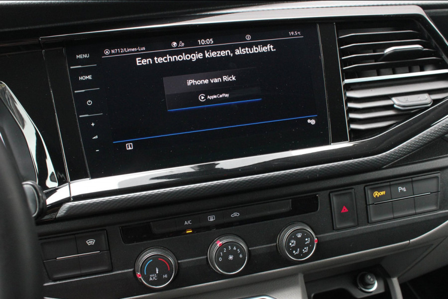 Volkswagen Transporter 2.0 TDI L2H1 150PK BULLI DC DUBBEL CABINE / JB-EDITION / FULL OPTIONS / LEDER BEKLEDING / FULL BLACK/ APPLE