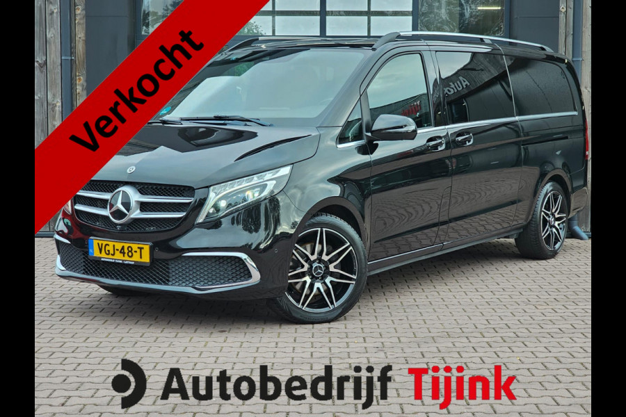 Mercedes-Benz V-Klasse 300d 4-MATIC Extra Lang DC Avantgarde | LED | ACC | Leder | Stoelverwarming | Burmester | App-connect | Trekhaak | LMV 19" | 360 Camera | Lane Assist | Schuifdeuren elektrisch |