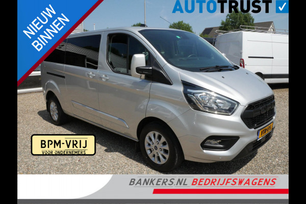 Ford Transit Custom 2.0 TDCI 170PK L2 Limited Dubbel cabine Automaat Airco 2 x Schuifdeur