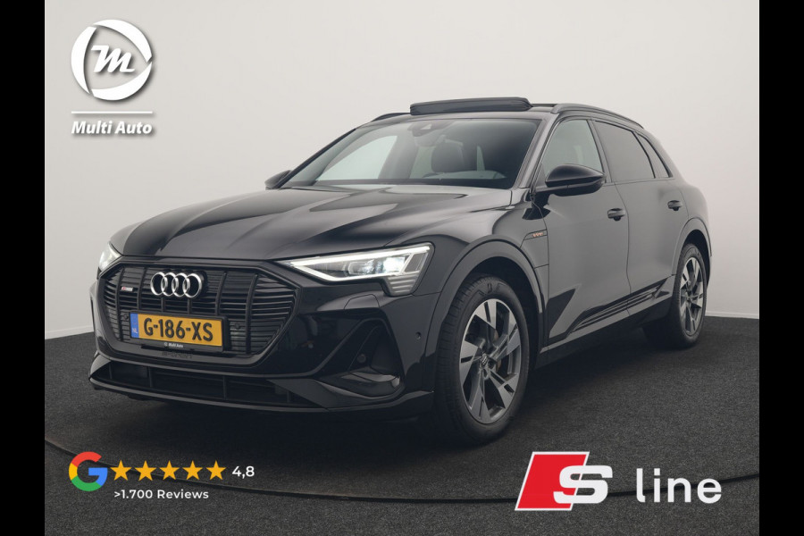 Audi e-tron E-Tron 50 Quattro S Line 71 kWh 313pk | Panodak | Luchtvering | Adaptive Cruise | Alcantara Sportstoelen Memory & Verwarmd | Apple Carplay | Navigatie | 20"L.M |