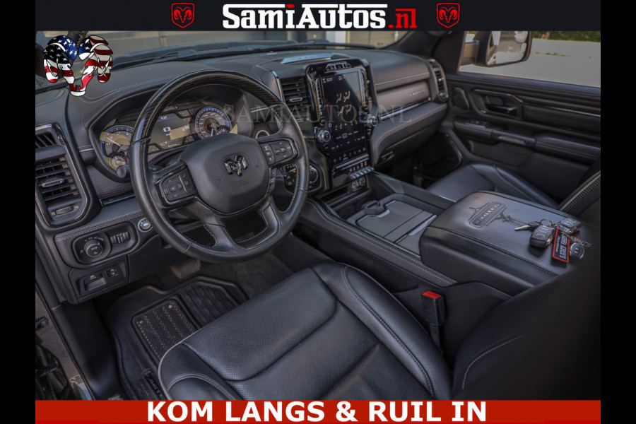 Dodge Ram LIMITED NIGHT 5.7 V8 402PK | HUD | 4PL WHEELS | LUCHTVERING |OPEN UILAAT KLEP | BOM VOL | GRANITE CRYSTAL | DC | CREW CAB | DUBBELE CABINE | 5 PERSOONS GRIJSKENTEKEN | EERSTE EIGENAAR | TOP STAAT 44000 KM |
