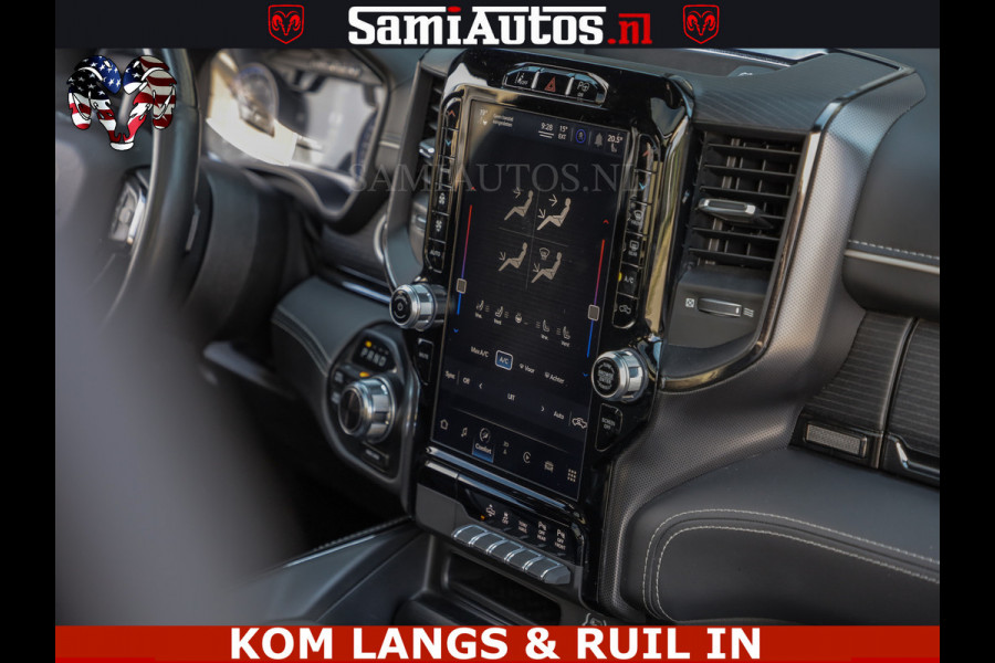 Dodge Ram LIMITED NIGHT 5.7 V8 402PK | HUD | 4PL WHEELS | LUCHTVERING |OPEN UILAAT KLEP | BOM VOL | GRANITE CRYSTAL | DC | CREW CAB | DUBBELE CABINE | 5 PERSOONS GRIJSKENTEKEN | EERSTE EIGENAAR | TOP STAAT 44000 KM |